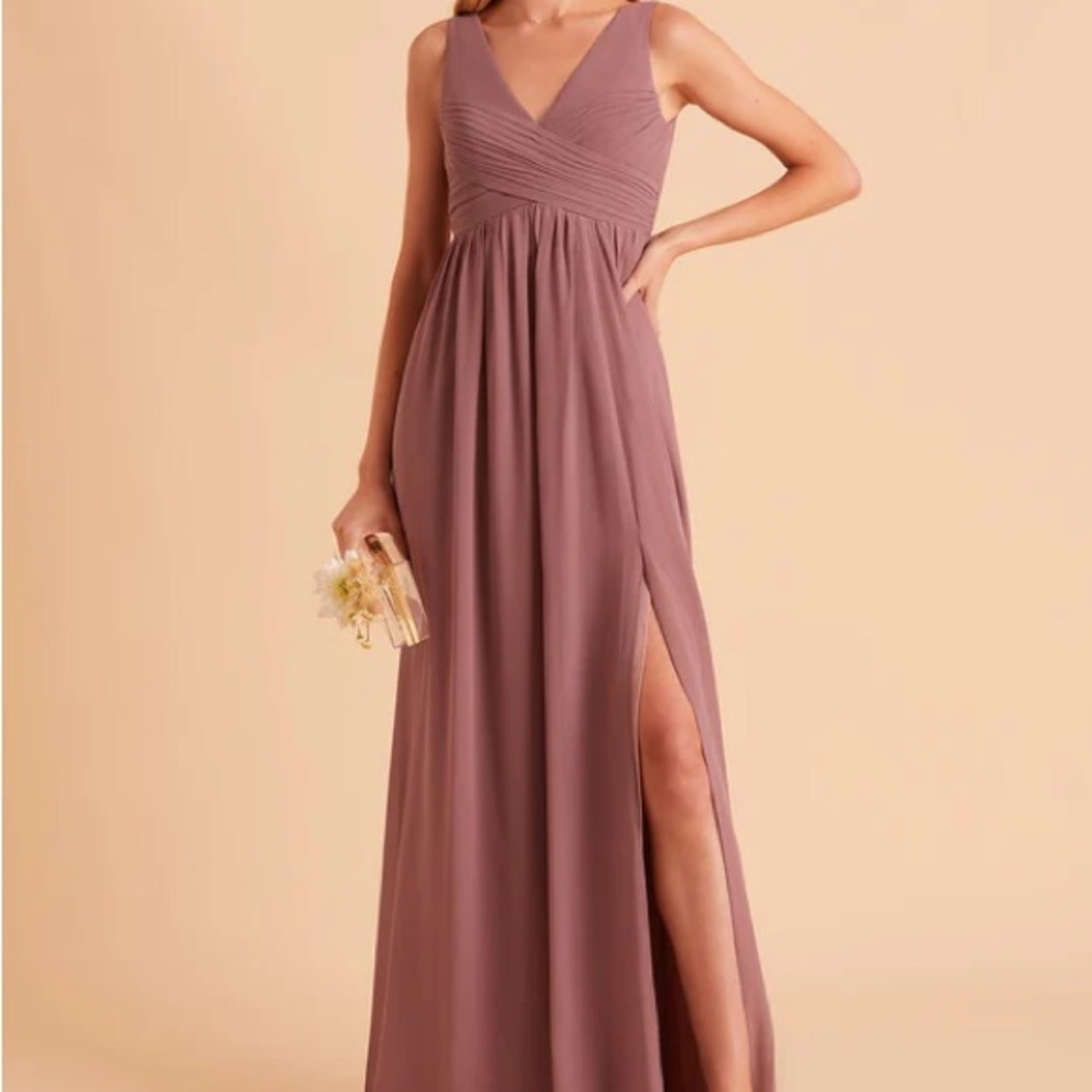 Birdy Grey Dark Mauve Laurie floor length gown